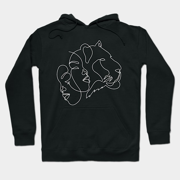 Dancing through the pain, coming out like a lion Hoodie by One Line Artist